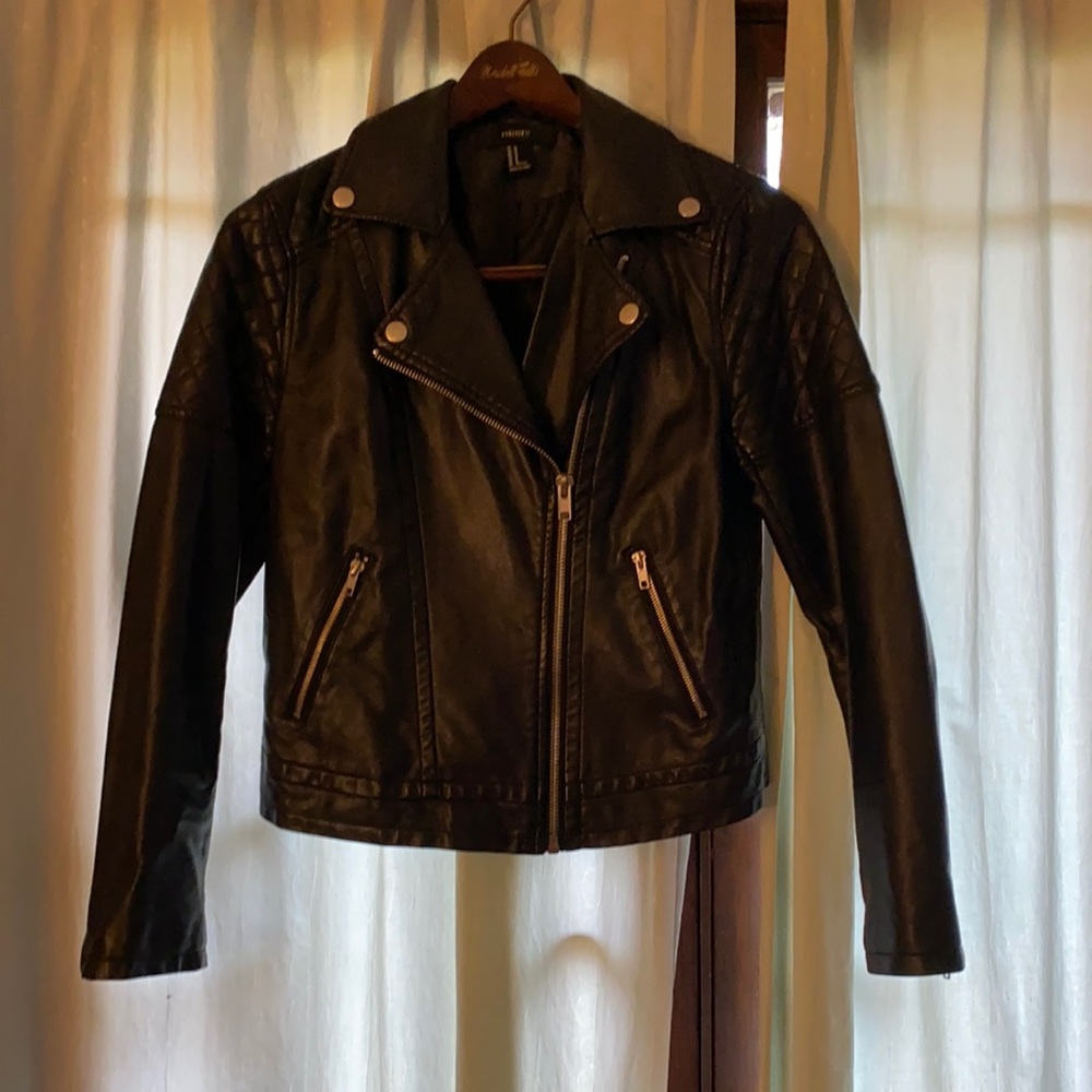 Black Faux leather jacket